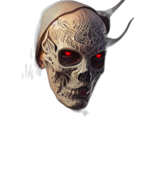 mask, face, creature, robot transparent PNG cut-out
