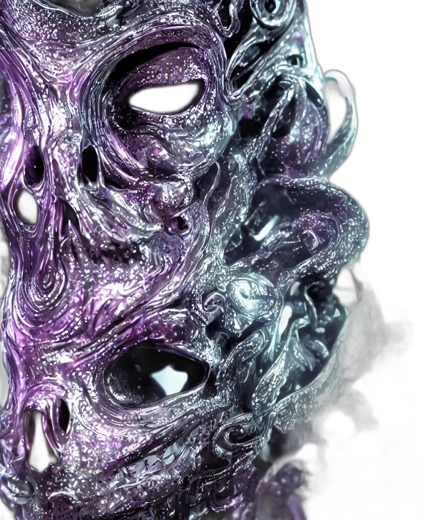 mask, crown, face, creature transparent PNG cut-out