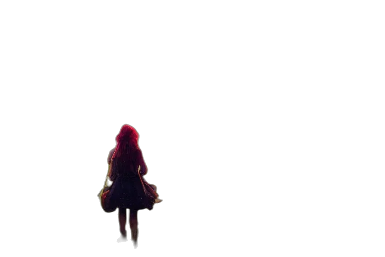 dress, creature, umbrella, weapon, pixel art, concept art, 3d render, anime transparent PNG cut-out