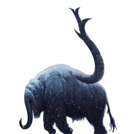 creature, animal, dragon, staff transparent PNG cut-out