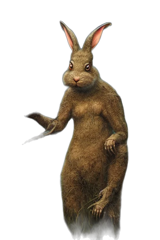 animal, creature, staff, dress transparent PNG cut-out