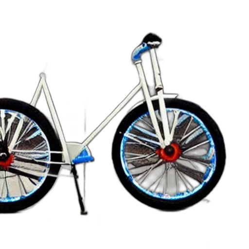 photorealistic, concept art, 3d render, cartoon, bicycle, feet, instead, tires transparent PNG cut-out