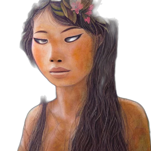 face, mask, crown, jewelry, watercolor, oil painting, fantasy art, photorealistic transparent PNG cut-out