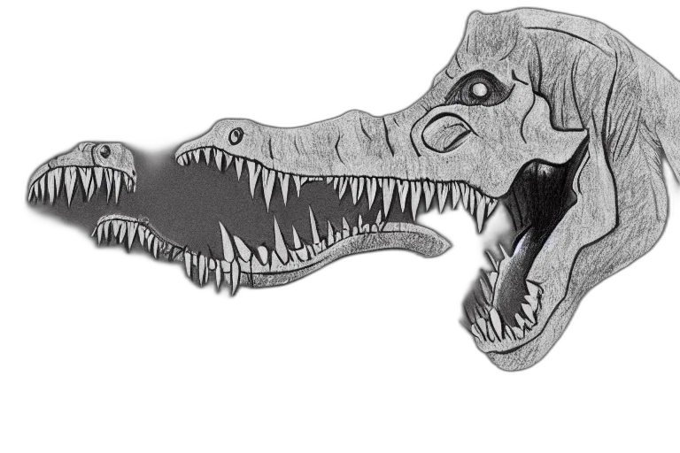creature, mask, dragon, animal, concept art, photorealistic, cartoon, pencil sketch transparent PNG cut-out