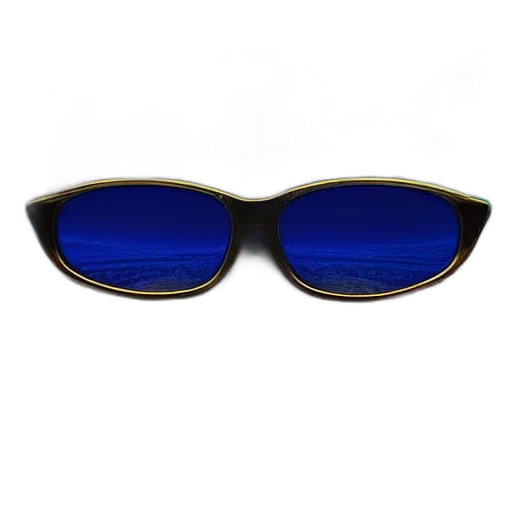 mask, jewelry, 3d render, blue transparent PNG cut-out