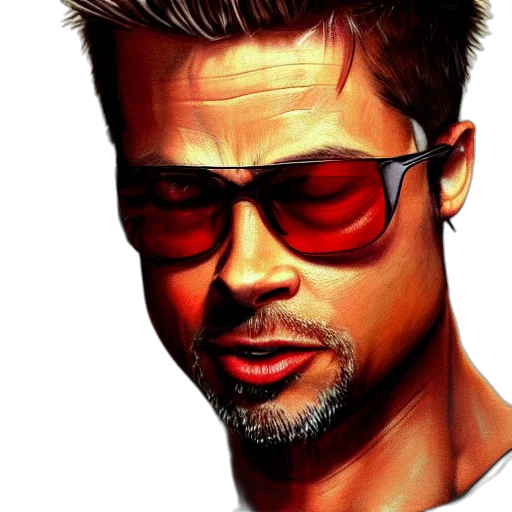face, photorealistic, comic book art, cartoon transparent PNG cut-out