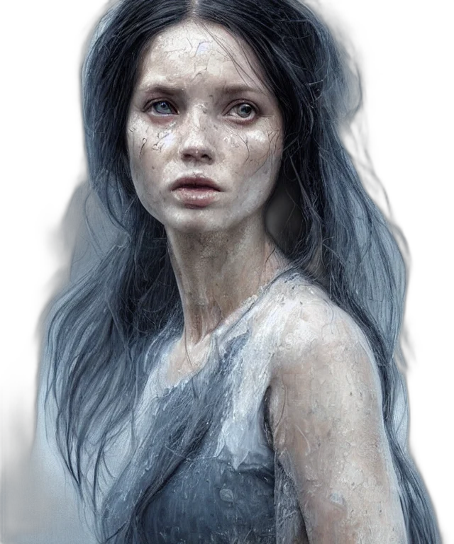 face, dress, hair, creature transparent PNG cut-out