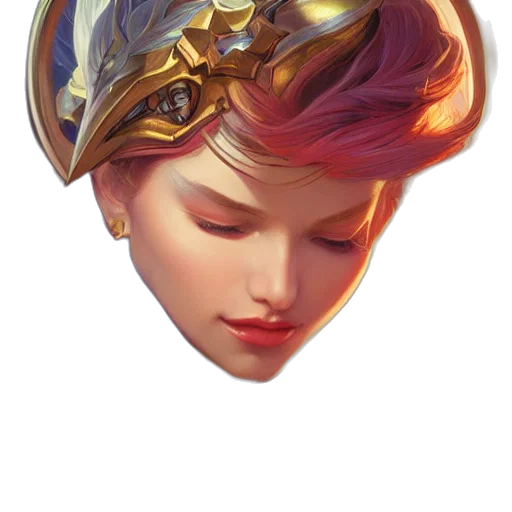 crown, hat, face, mask, fantasy art, concept art, photorealistic, pixel art transparent PNG cut-out