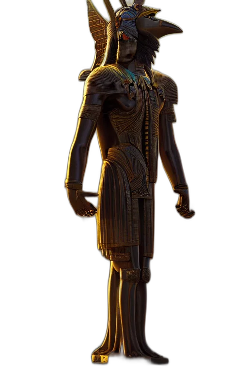 jewelry, staff, robot, dress, concept art, 3d render, fantasy art, pixel art transparent PNG cut-out