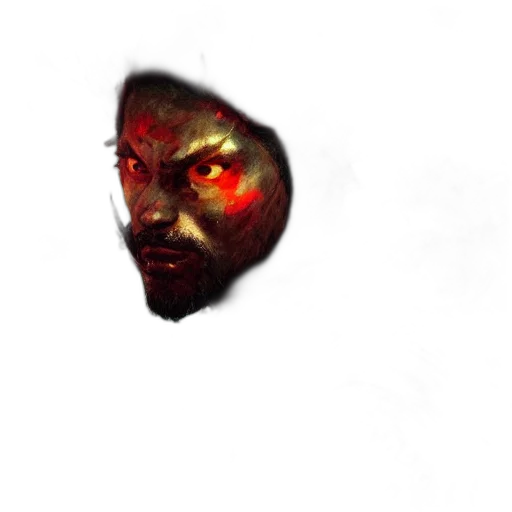 mask, face, staff, weapon transparent PNG cut-out