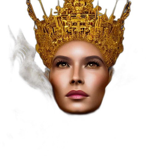 crown, jewelry, mask, face transparent PNG cut-out