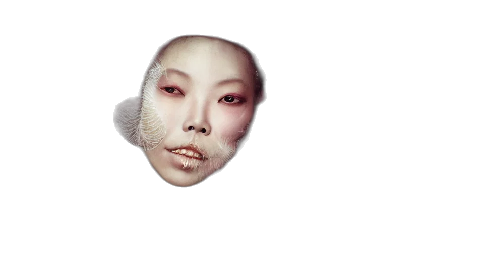 mask, face, creature, hair transparent PNG cut-out