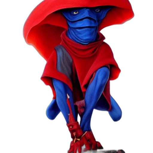 mask, creature, staff, concept art, 3d render, fantasy art, comic book art, exquisite transparent PNG cut-out