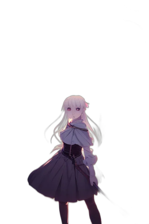 dress, staff, sword, creature transparent PNG cut-out