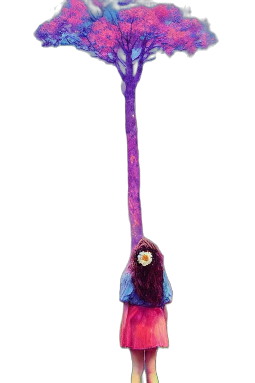 staff, umbrella, weapon, hair transparent PNG cut-out