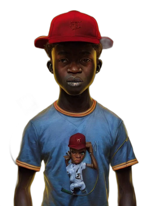 face, hat, staff, photorealistic, concept art, 3d render, oil painting, red transparent PNG cut-out