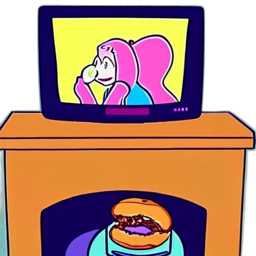 furniture, crown, robot, face, vaporwave, concept art, cartoon, fire transparent PNG cut-out