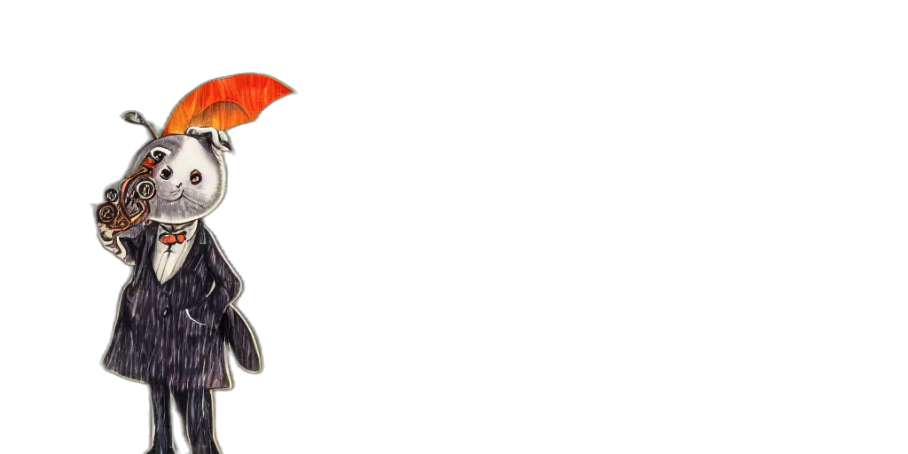 crown, animal, staff, hat, 3d render, photorealistic, concept art, pixel art transparent PNG cut-out