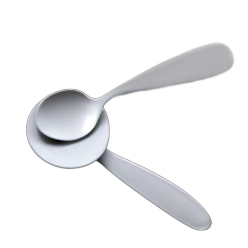 food, weapon, staff, jewelry, 3d render, photorealistic, table, spoon transparent PNG cut-out