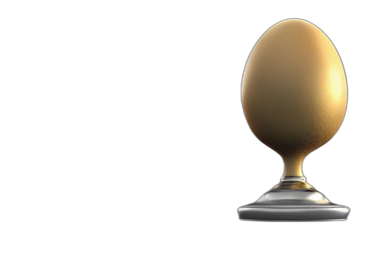 crown, 3d render, silver, egg transparent PNG cut-out