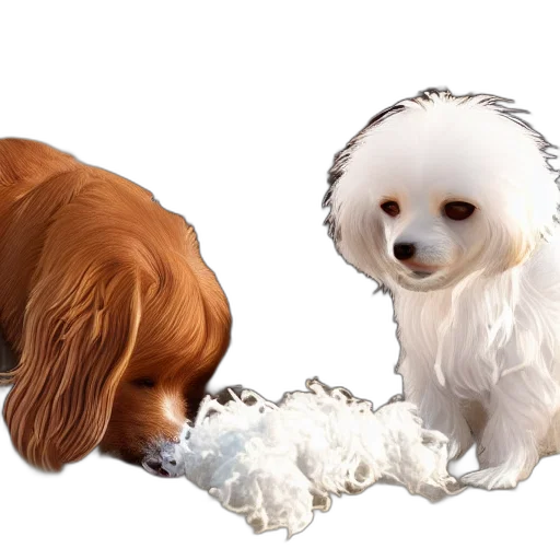 animal, hair, creature, photorealistic, 3d render, oil painting, concept art, snow transparent PNG cut-out