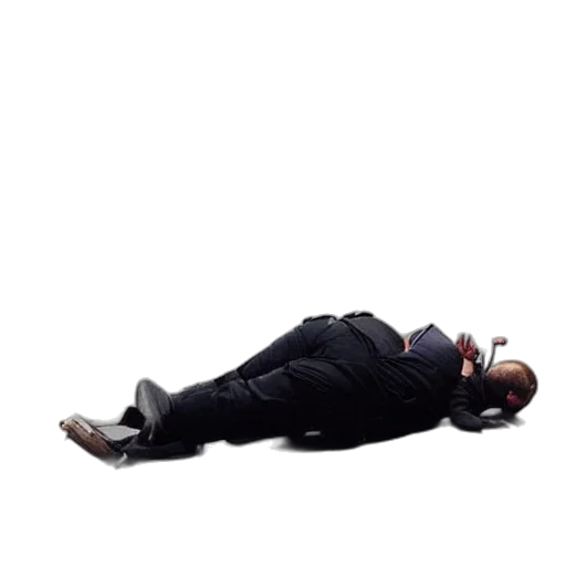 staff, jacket, drunks, fall, over, street transparent PNG cut-out