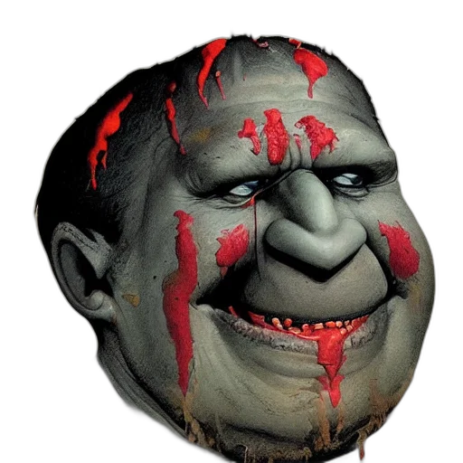 mask, face, creature, staff transparent PNG cut-out