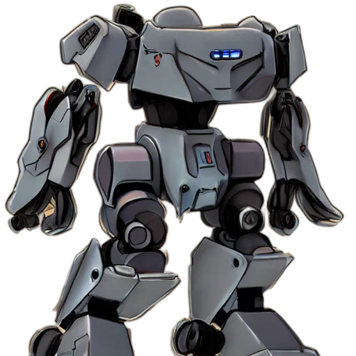 robot, weapon, concept art, 3d render, cartoon, pixel art, concept, art transparent PNG cut-out