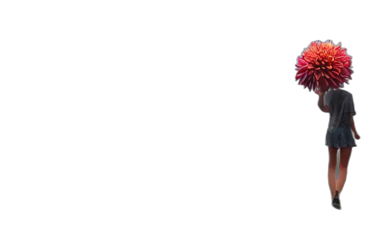 animal, flower, staff, creature, pixel art, concept art, 3d render, photorealistic transparent PNG cut-out