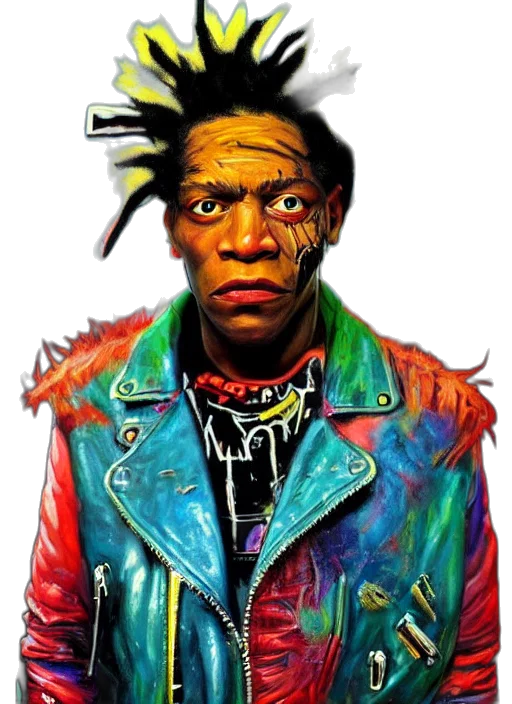 jacket, face, comic book art, concept art transparent PNG cut-out