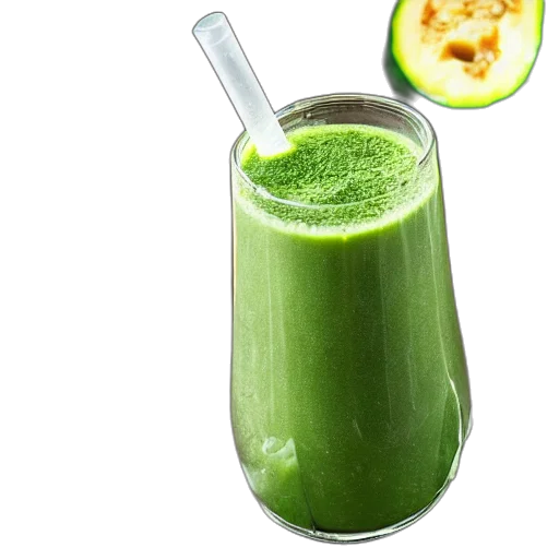 food, bottle, photorealistic, green, zucchini, juice, broken, glass transparent PNG cut-out
