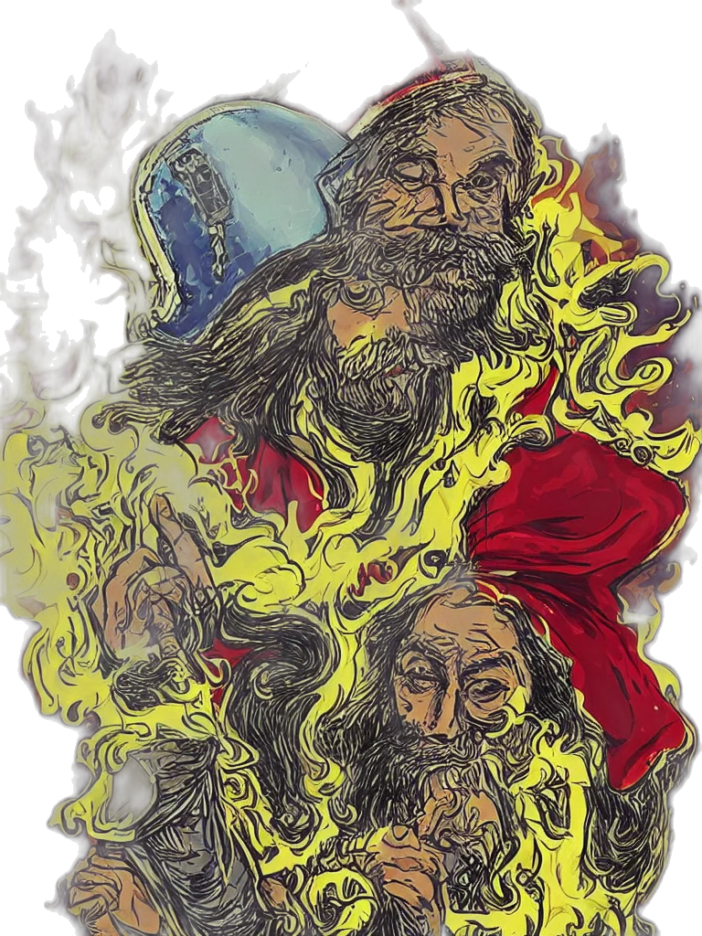concept art, fantasy art, comic book art, watercolor transparent PNG cut-out