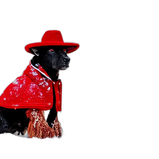 hat, jacket, animal, umbrella transparent PNG cut-out
