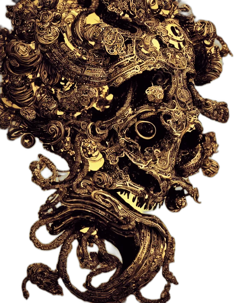 mask, crown, jewelry, staff transparent PNG cut-out