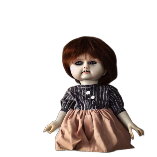 dress, creature, face, robot, 3d render, concept art, photorealistic, creepy transparent PNG cut-out