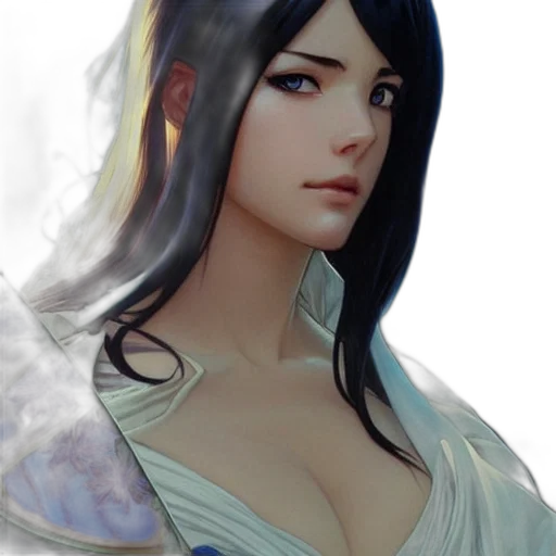 face, dress, staff, crown, fantasy art, concept art, photorealistic, anime transparent PNG cut-out