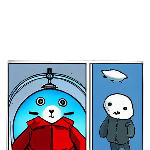 jacket, robot, creature, umbrella transparent PNG cut-out