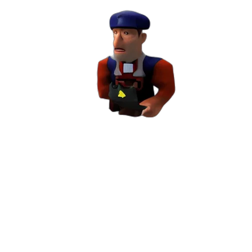 robot, staff, hat, weapon, 3d render, concept art, pixel art, cartoon transparent PNG cut-out