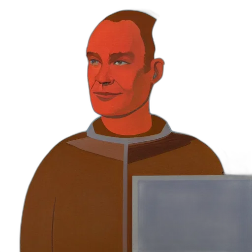 staff, robot, face, jacket transparent PNG cut-out