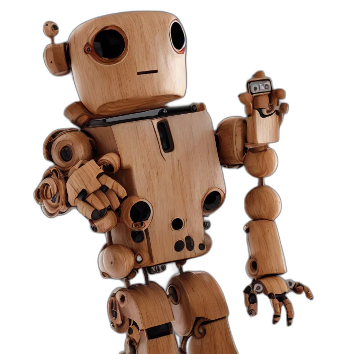 robot, staff, 3d render, concept art, octane, render, ultra, photo transparent PNG cut-out