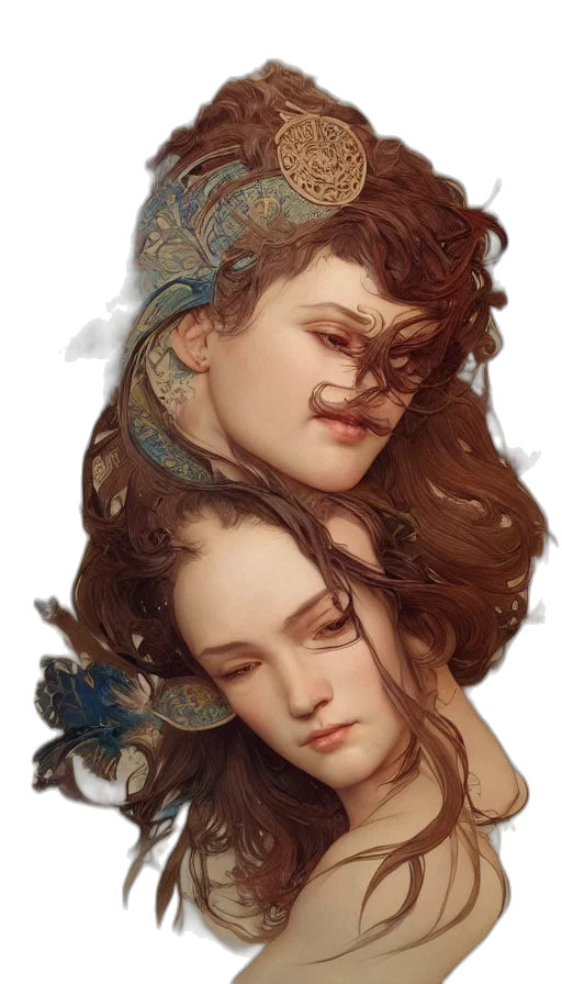 crown, face, jewelry, hair transparent PNG cut-out