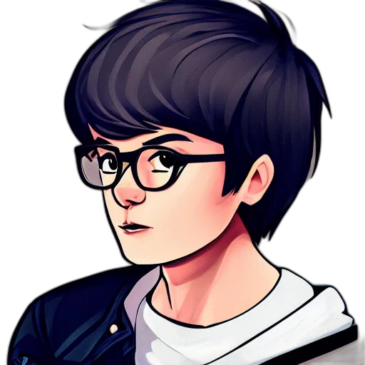 face, staff, jacket, cartoon transparent PNG cut-out
