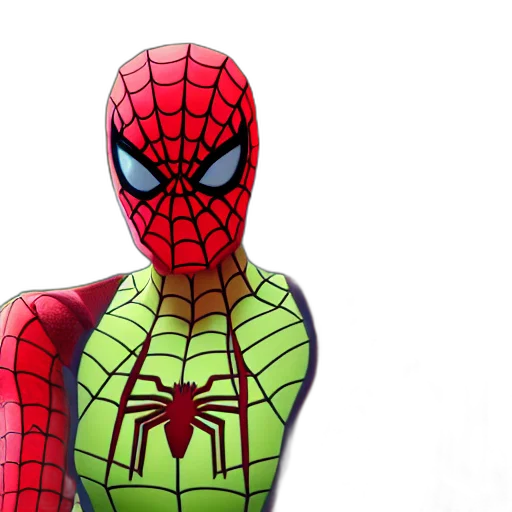 mask, comic book art, concept art, 3d render transparent PNG cut-out