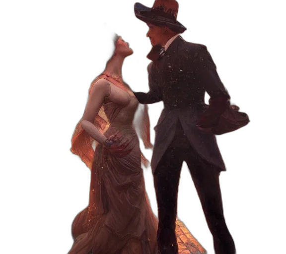 dress, hat, staff, crown, concept art, 3d render, fantasy art, photorealistic transparent PNG cut-out