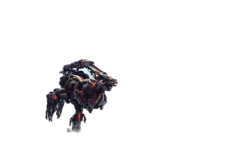 robot, creature, dragon, animal, 3d render, pixel art, concept art, fantasy art transparent PNG cut-out