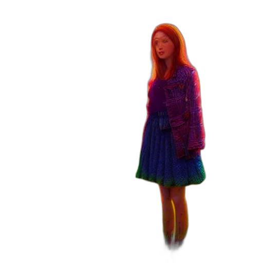 dress, jacket, robot, hair transparent PNG cut-out