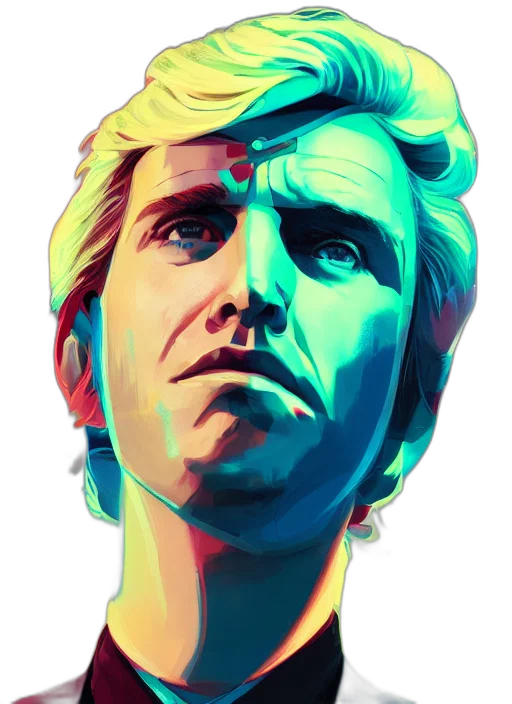 face, robot, comic book art, concept art transparent PNG cut-out