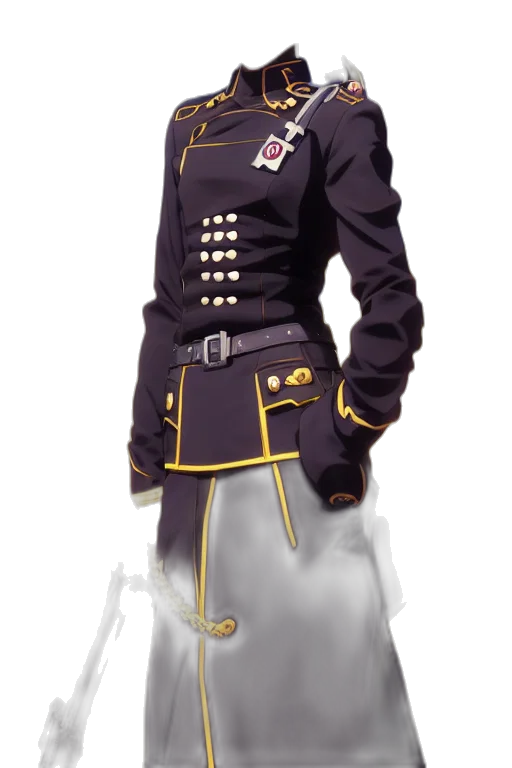 jacket, staff, crown, weapon, concept art, 3d render, fantasy art, photorealistic transparent PNG cut-out