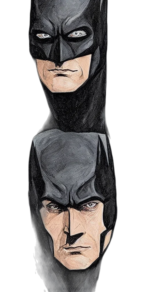 mask, face, dress, comic book art, concept art, portrait, batman, neil transparent PNG cut-out