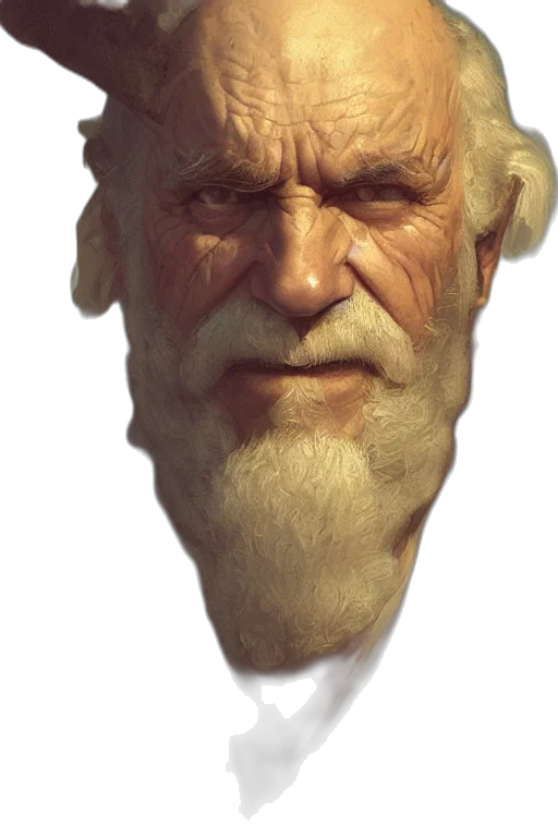 face, mask, staff, creature, concept art, photorealistic, fantasy art, 3d render transparent PNG cut-out